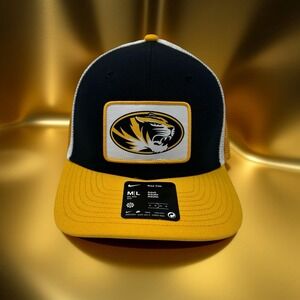 Nike Missouri Tigers Rise Cap Trucker Hat Black Gold Adult M/L SEC Football NCAA
